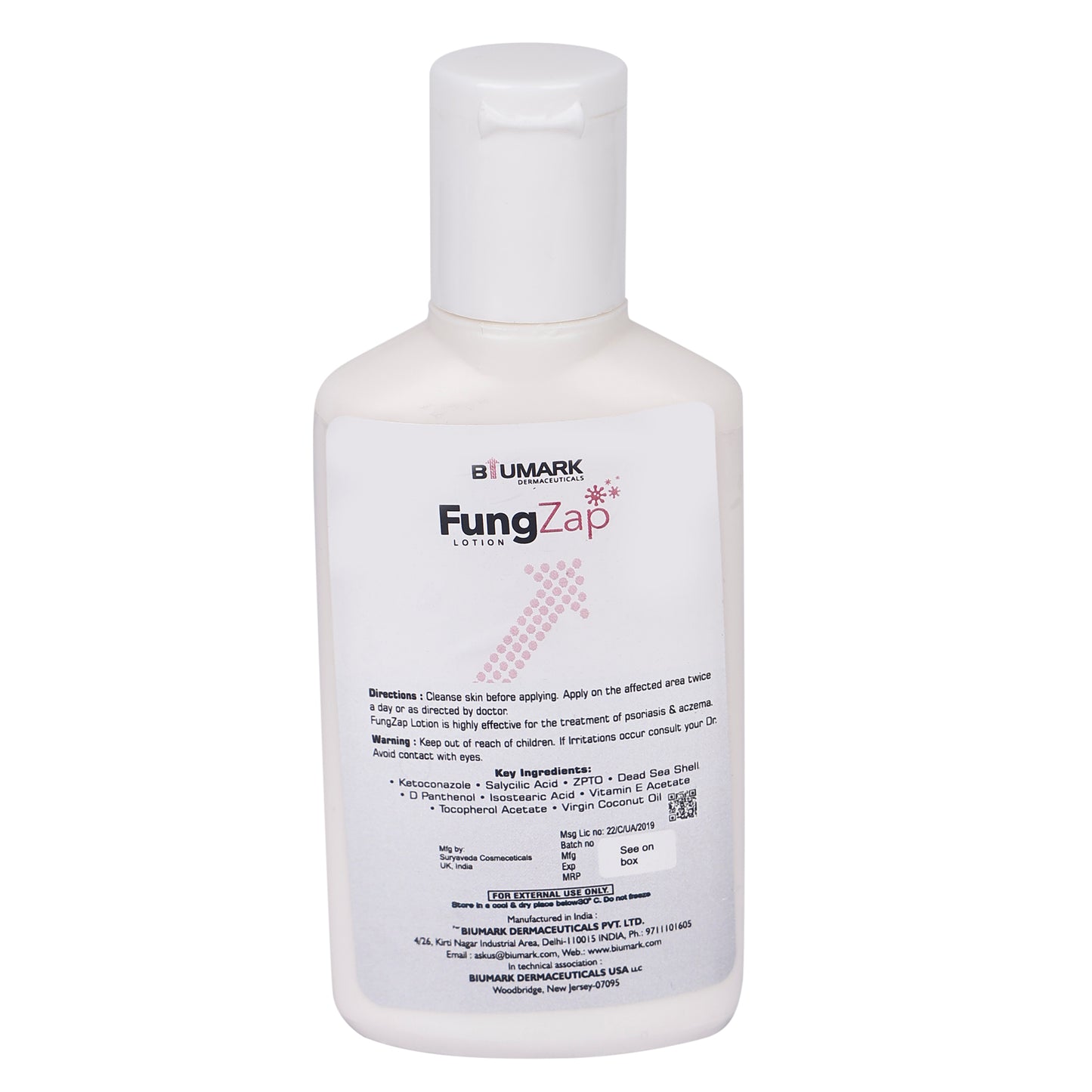 FungZap Soothing Lotion 60ml – Fast-Acting Skin Relief for Irritation, Itching & Redness, Gentle Formula for Sensitive Skin