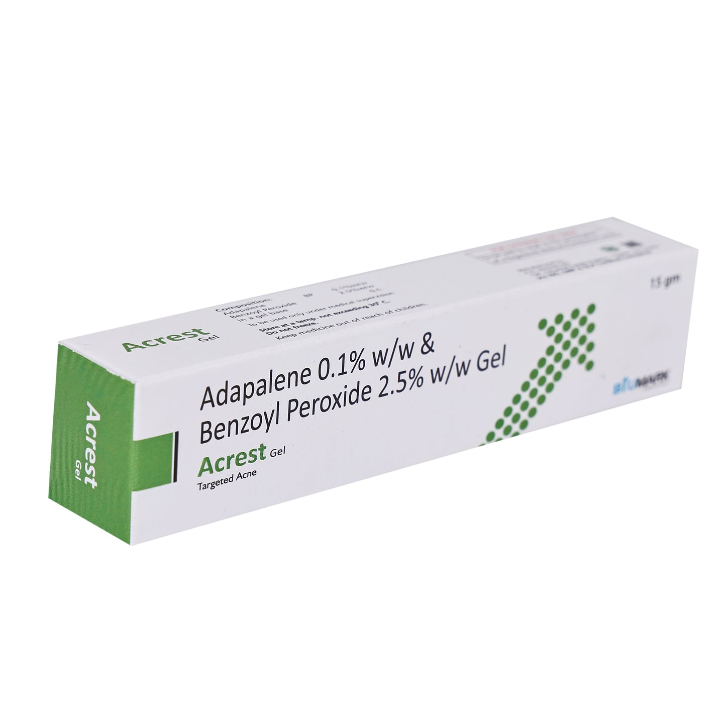 AcRest Target Acne Gel 15g – Adapalene 0.1% + Benzoyl Peroxide 2.5% | Dual-Action Acne Treatment for Clearer Skin
