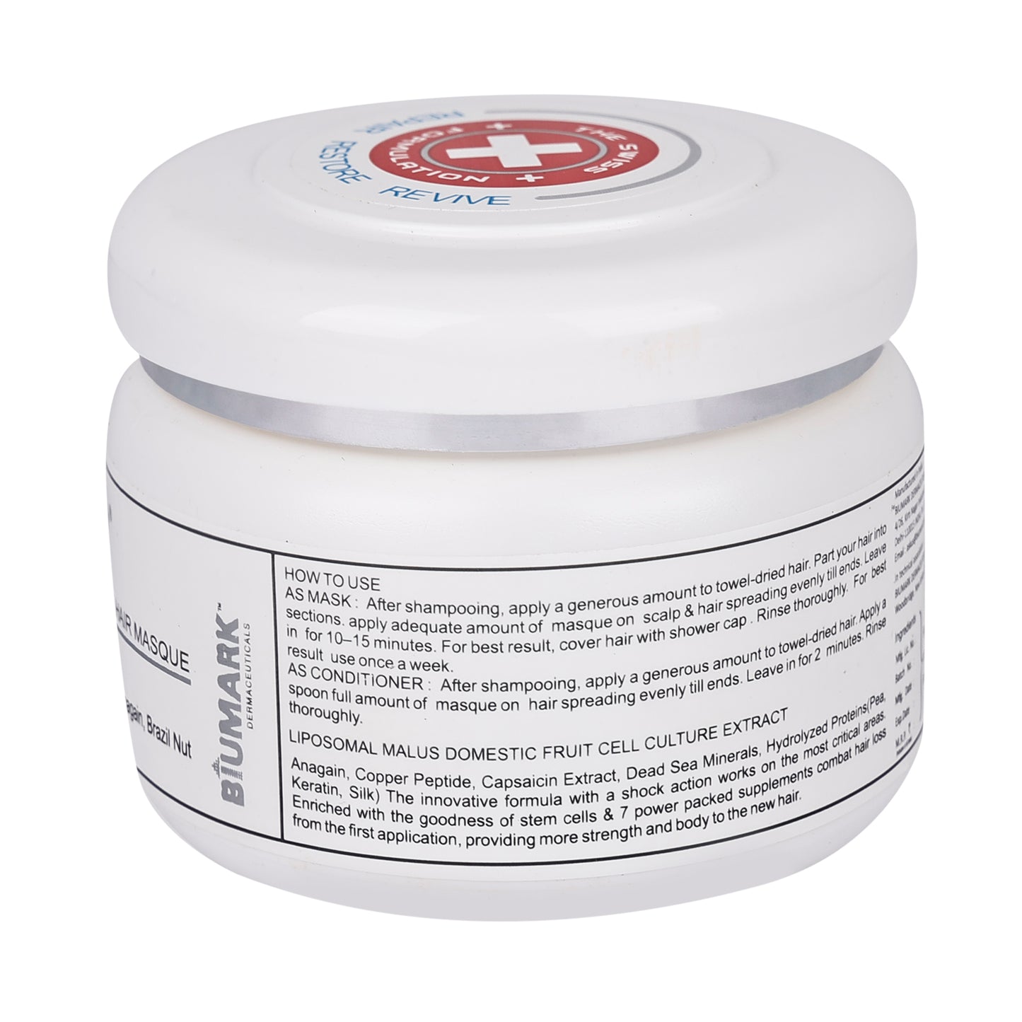 HO7 Restorative Hair Masque Multi-Action Deep Conditioning Treatment 100ml