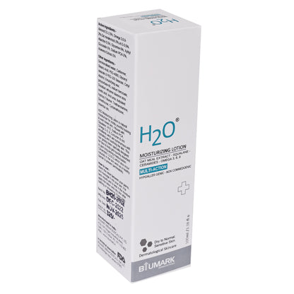 H2O Multi-Action Moisturizing Lotion Oatmeal Extract, Squalane, Ceramides & Omega 3-6-9 for Dry to Normal Sensitive Skin – 100ml