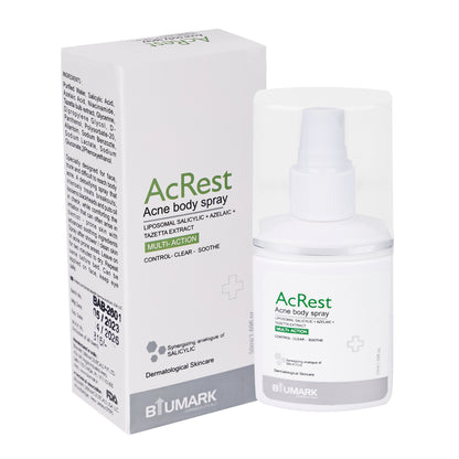 Acrest Acne Body Spray Treats Breakouts Loosen Blackheads & Comforting Irritation