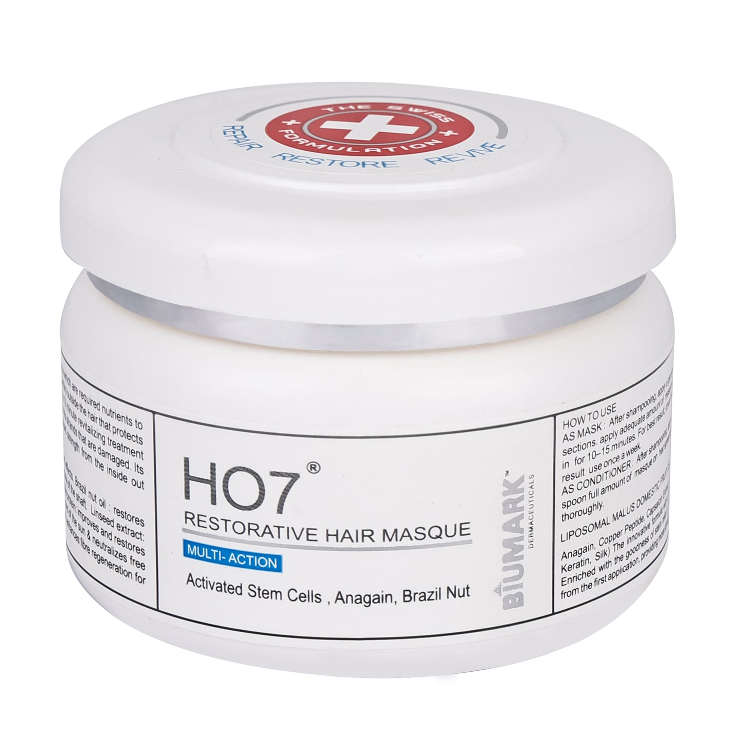 HO7 Restorative Hair Masque Multi-Action Deep Conditioning Treatment 100ml
